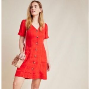 Cute red dress with pockets